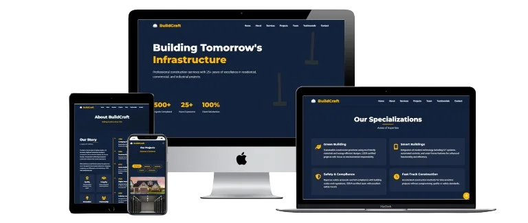 Construction Business Website